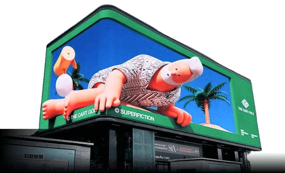 LED billboard screen installation available for advertising partners